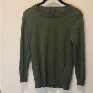 J. Crew Women's Olive Crew Neck Sweater